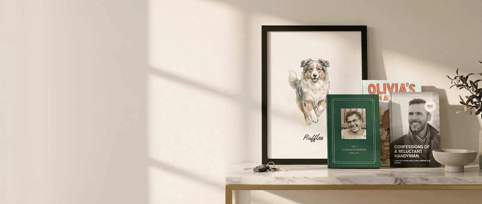 Portrait framed on the wall